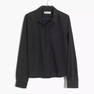 Madewell Denim Shrunken Ex-Boyfriend Shirt (M)